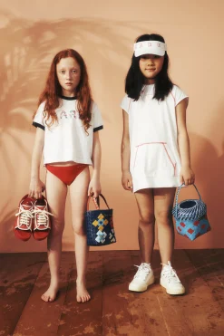 Bags And Backpacks>MARNI Woven Beach Party Bag princess blue