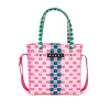 Bags And Backpacks>MARNI Woven Box Basket bag light pink