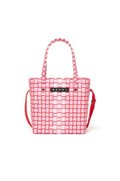 Bags And Backpacks>MARNI Woven Box Basket bag white