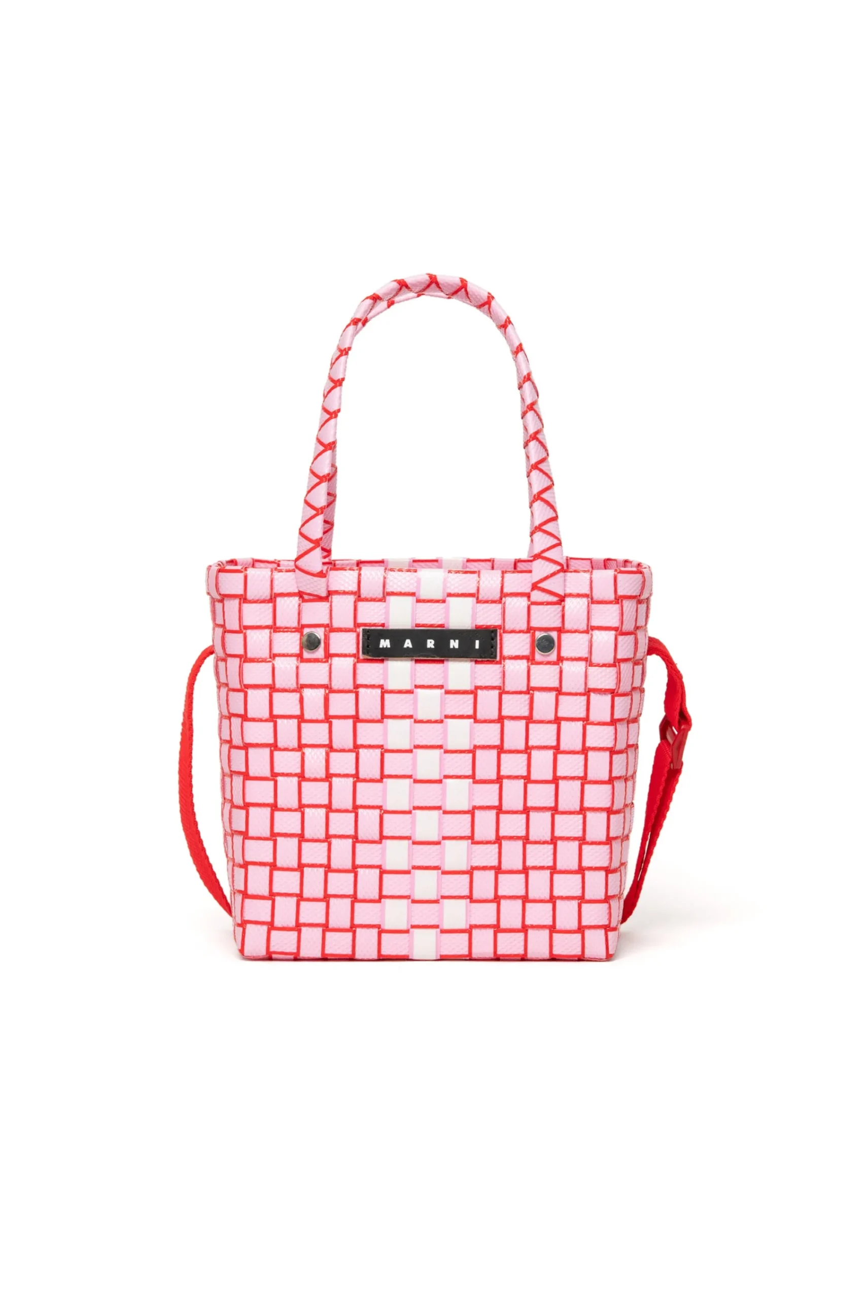 Bags And Backpacks>MARNI Woven Box Basket bag white