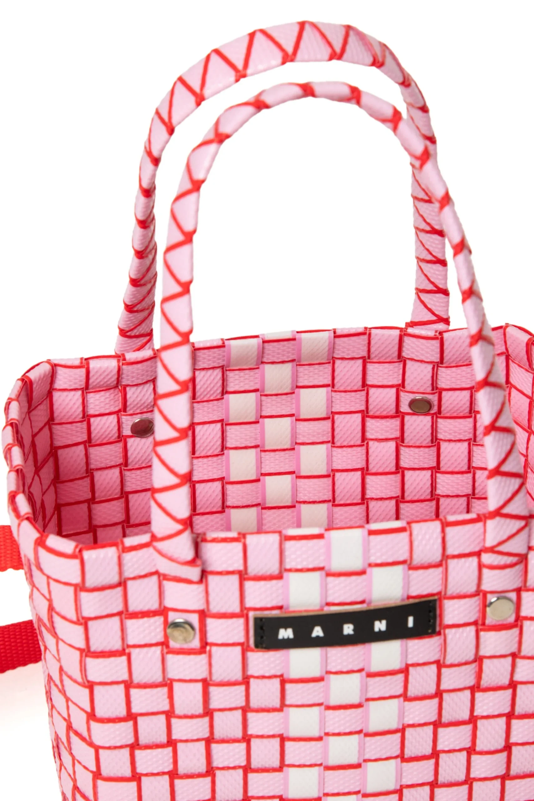Bags And Backpacks>MARNI Woven Box Basket bag white