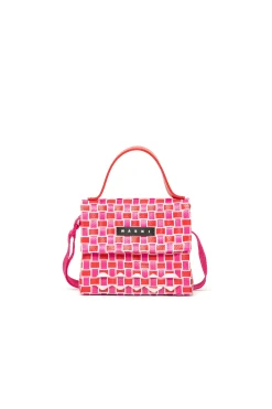 Bags And Backpacks>MARNI Woven Joy Macro bag extra pink
