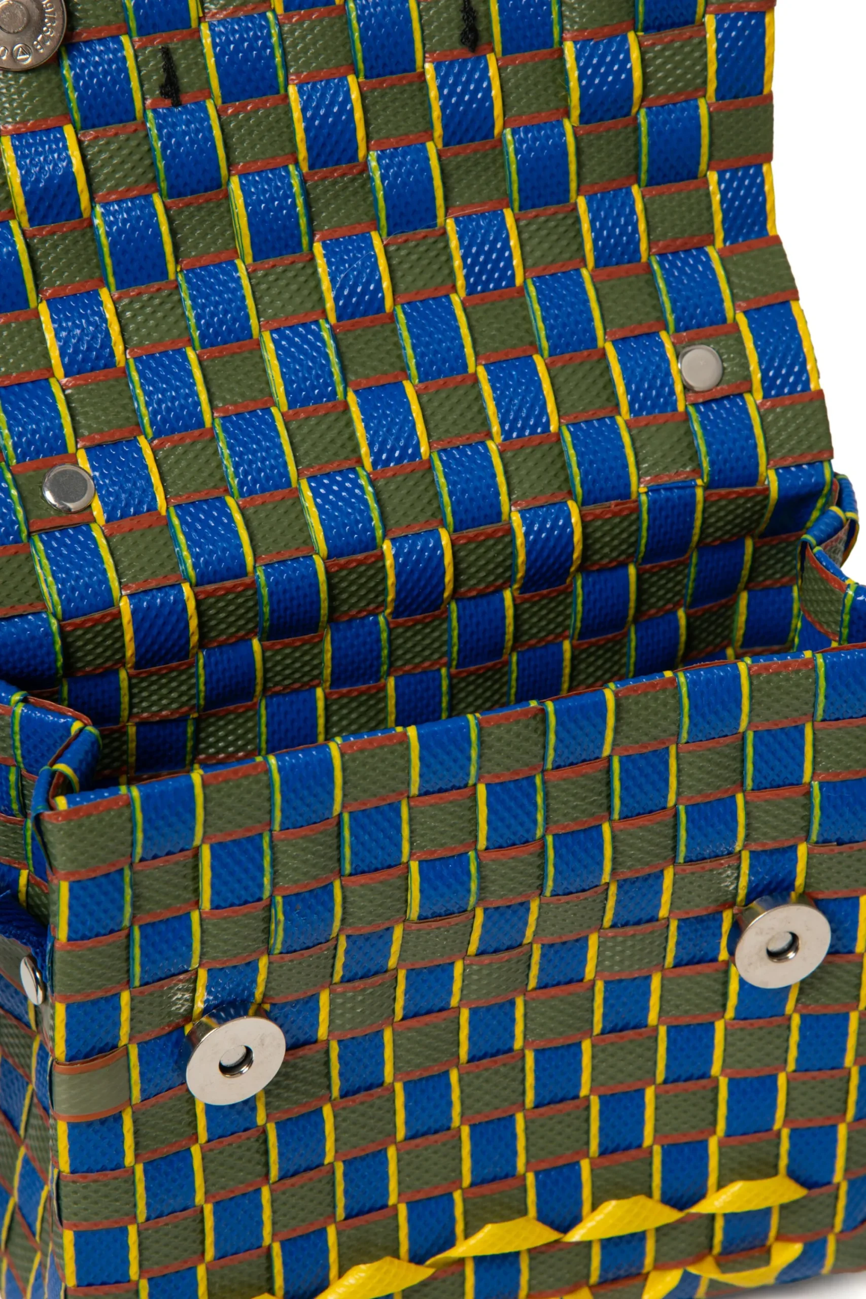 Bags And Backpacks>MARNI Woven Joy Macro bag blue