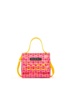 Bags And Backpacks>MARNI Woven Joy Micro bag extra pink