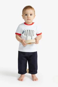 T-Shirts>MARNI Zebra print T-shirt white